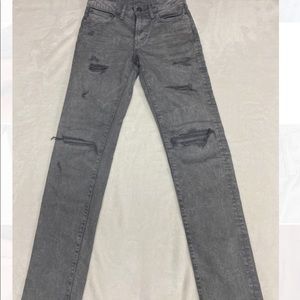Men’s slim grey ripped American eagle pants, W-29xL-34